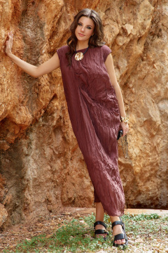 Платье Vittoria Queen 28033 шоколадный - фото 3