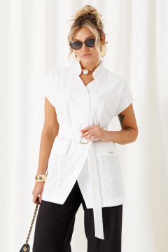 Брюки, жакет Beautiful&Free 6473 бело-черный - фото 4