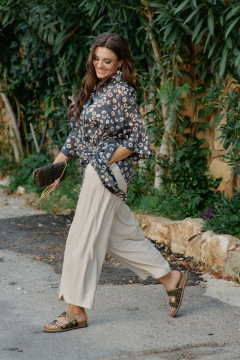 Брюки Vittoria Queen 28613бр бежевый - фото 3