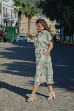 Блуза, юбка Vittoria Queen 28813 зеленый-меланж - фото 2