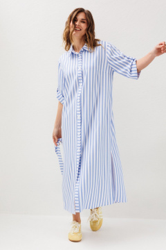 Платье Ларс Стиль 1232 голубой-молочный - фото 2