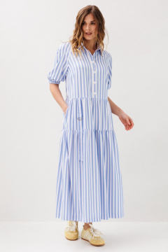 Платье Ларс Стиль 1231 голубой-молочный - фото 4