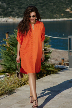 Платье Vittoria Queen 28993 оранжевый - фото 2