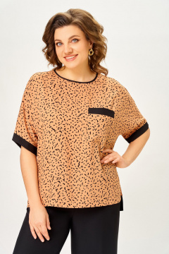 Блуза, брюки DaLi 7044.2 капучино - фото 2