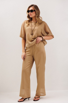 Блуза, брюки Fantazia Mod 4783 золоисто-оливковый - фото 1