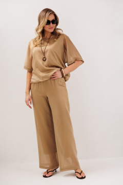 Блуза, брюки Fantazia Mod 4783 золоисто-оливковый - фото 2
