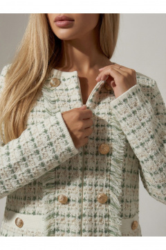 Жакет Belange 3302 бело-зеленый - фото 5