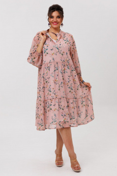 Платье Anelli 1657 пудровый-сад - фото 5