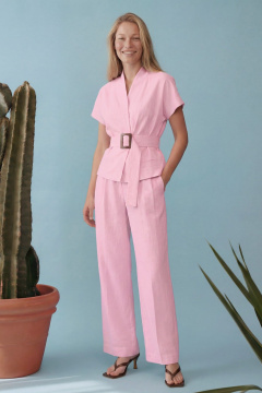 Брюки, жакет Lokka 1891Р розовый - фото 1