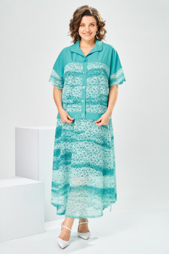 Жакет, юбка Romanovich Style 2-2904 бирюзовый - фото 5