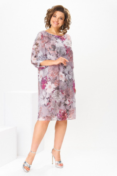 Платье Romanovich Style 1-2792 розовые_цветы - фото 2