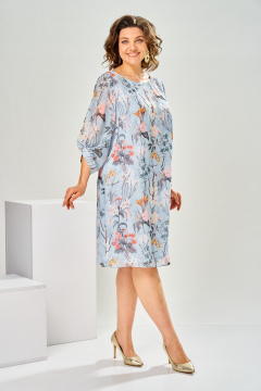 Платье Romanovich Style 1-2792 голубой_нов - фото 3