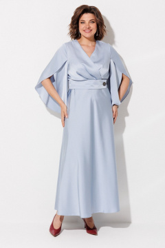 Платье ANASTASIA MAK 1309 голубой - фото 3