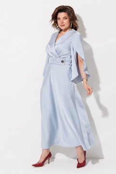 Платье ANASTASIA MAK 1309 голубой - фото 4