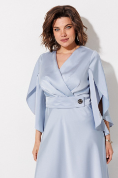 Платье ANASTASIA MAK 1309 голубой - фото 5