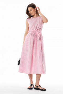 Платье SILVERSPICE S-5645 розовый - фото 5