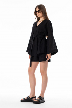 Блуза, шорты SILVERSPICE S-8669 черный - фото 4