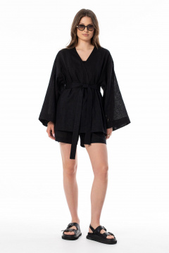 Блуза, шорты SILVERSPICE S-8669 черный - фото 2