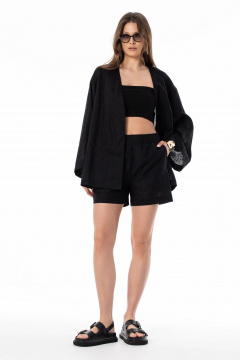 Блуза, шорты SILVERSPICE S-8669 черный - фото 1