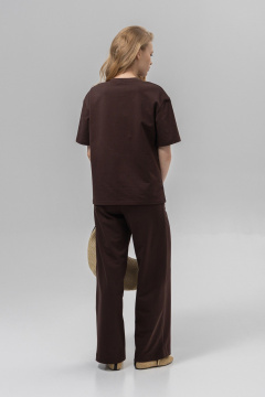 Блуза, брюки Romgil РП0135-ХЛ4 шоколадный - фото 3