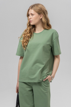 Блуза, брюки Romgil РП0135-ХЛ4 светло-оливковый - фото 2