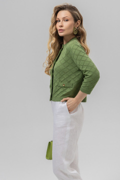 Жакет Romgil РВ0162-ХЛ4 зеленая_оливка - фото 4