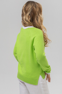 Джемпер Romgil РВ0157-ХЛ2 салатовый,белый - фото 2