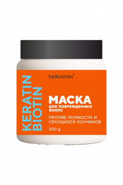 Belkosmex KERATIN BIOTIN Маска для поврежденных волос - фото 1