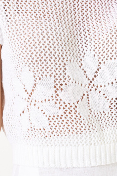 Джемпер Romgil РВ0392-ХЛ4 белый - фото 4