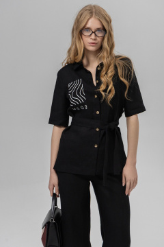 Блуза Romgil РТ0150-ЛЕ4 черный - фото 1