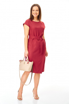 Платье T&N 7751 вишня - фото 4