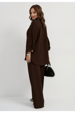 Брюки, жакет Твой имидж 2270 шоколад - фото 3