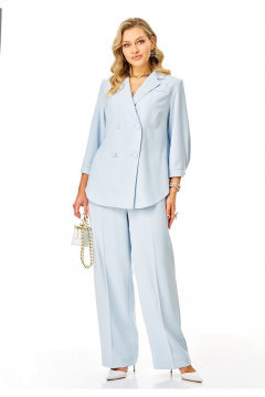 Брюки, жакет Твой имидж 2404 небесно-голубой - фото 4
