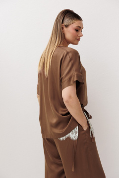 Блуза, брюки Fantazia Mod 5419  шоколадный - фото 5