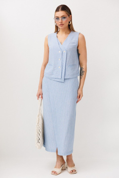 Жилет, юбка Fantazia Mod 5410 голубой - фото 1