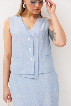 Жилет, юбка Fantazia Mod 5410 голубой - фото 3