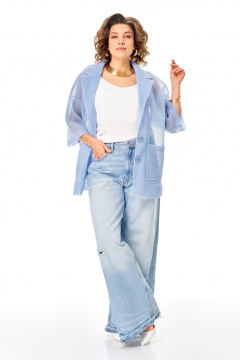 Жакет Anastasia м-1349.1 голубой - фото 3