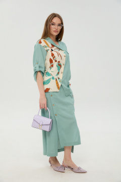 Жакет NikVa 902-17 мята_и_бохо_мультиколор - фото 1