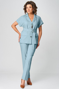 Брюки, жакет Мишель стиль 1279-1 голубой - фото 2