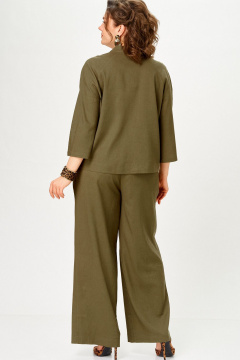 Брюки, жакет SOVA 11333 хаки - фото 4