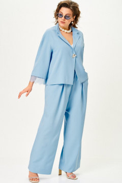 Брюки, жакет SOVA 11334 голубой - фото 5