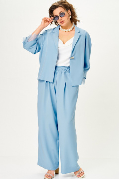 Брюки, жакет SOVA 11334 голубой - фото 2