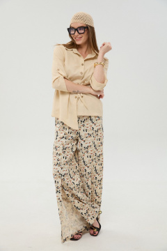 Брюки NikVa 977-12  песочный_мультиколор - фото 4