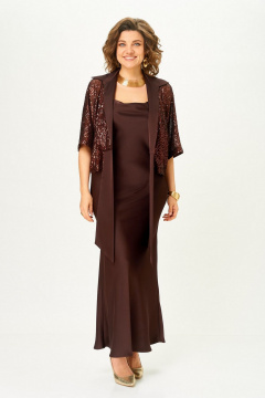 Жакет, платье Svetlana-Style 2033 шоколад - фото 2