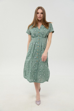 Платье NikVa 1047-1 зелень - фото 2