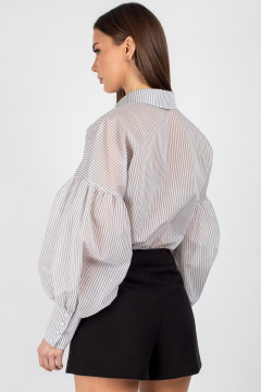 Рубашка VIZAVI 745 серо-голубая_полоска - фото 2