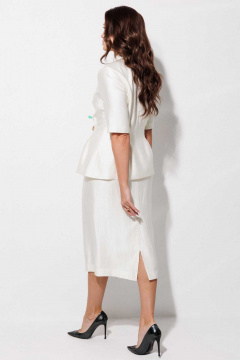 Жакет, юбка Mislana 1294/2 бледно-золотой - фото 5