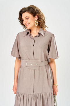 Платье БагираАнТа 1112 бежевый - фото 3