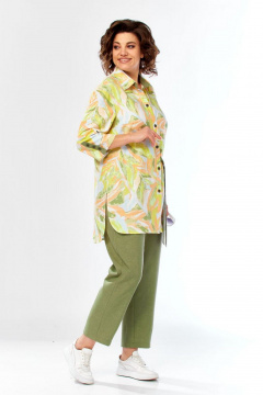 Брюки, рубашка БагираАнТа 1107 зелень - фото 4