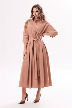 Платье Golden Valley 44355 темно-бежевый - фото 1
